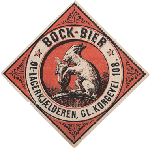 1874 - 1877 Bock Bier fra  &oslash;llagerkj&aelig;lderen