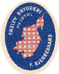 o 1950 Erslev bryggeri hvidt&oslash;l 
