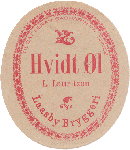  1894 - 1898 Hvidtøl fra Laasby bryggeri, L. Lauritzen