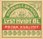 1920 Lys hvidtøl fra Nykøbing Falster 