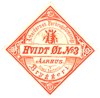 1891-1906 hvidtøl no 3 fra Arbejdernes Forbrugsforenings Bryggeri