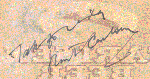 Tak for i aften, derunder Kurt Carlsens autograf