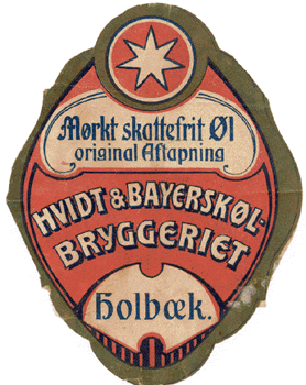 f&oslash;r 1910, hvidt og bayersk&oslash;lbryggeriet Holb&aelig;k
