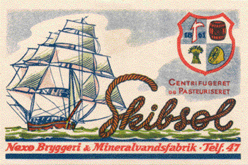 Ca 1950 skibs&oslash;l fra Nex&oslash; 