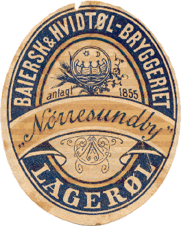 o 1910 lager&oslash;l fra baiersk og hvidt&oslash;l-bryggeriet N&oslash;rresundby.