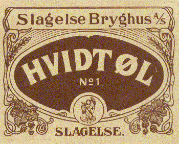 o 1900 Hvidt&oslash;l no 1 fra Slagelse Bryghus A/S