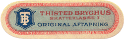 november 1929 Thisted bryghus lagerøl