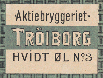 1900 - 1905 Hvidtøl no 3 fra Trøjborg, Århus