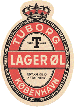 Ca. 1950 Tuborg lager &oslash;l