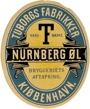 Ca 1890 Tuborg Nürnberg øl