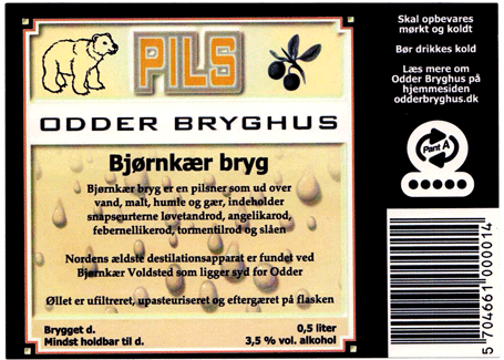 Odder Bryghus, Bjørnkjær Bryg, november 2007