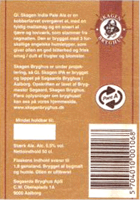 Skagen Bryghus IPA - december 2005