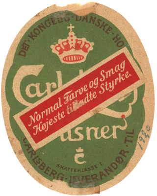 1920 Carlsberg Pilsner 