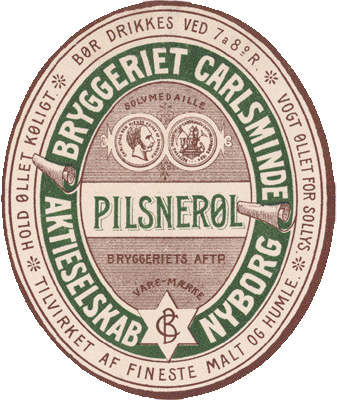 1896-1901 Pilsner øl fra Esbjerg Bayersk og Hvidtølsbryggeri