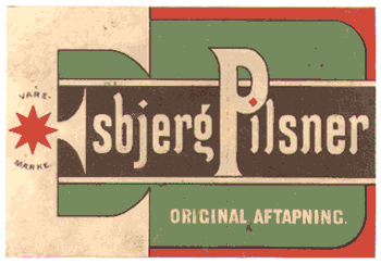 1896-1901 Pilsner øl fra Esbjerg Bayersk og Hvidtølsbryggeri