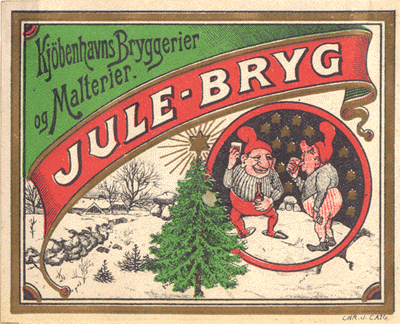 ca. 1900 juleøl fra Københavns bryggerier og malterier, julebryg 