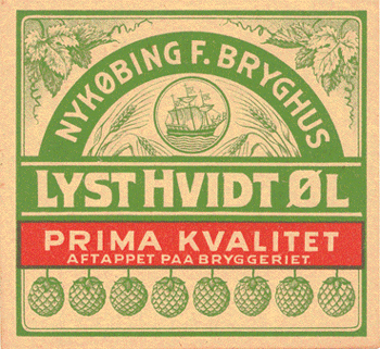 1920 Lys hvidtøl fra Nykøbing Falster 