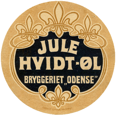 Før 1934 Jule hvidtøl fra Bryggeriet Odense