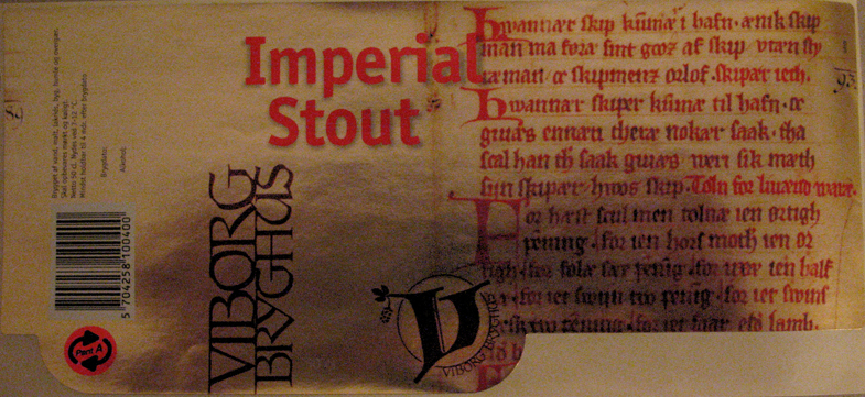 Viborg Bryghus, Imperial Stout December 2006